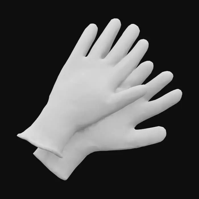 3D model for Green Work Gloves