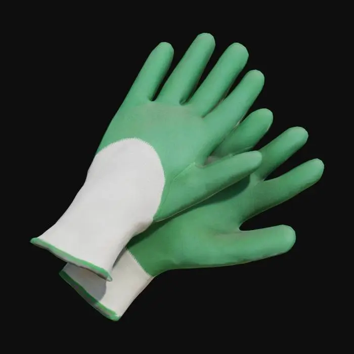 3D model for Green Work Gloves