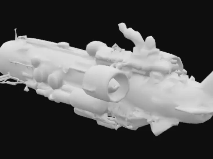 3D model for Statek kosmiczny floty federacji Sci fi SteamPunk cyberpunk 