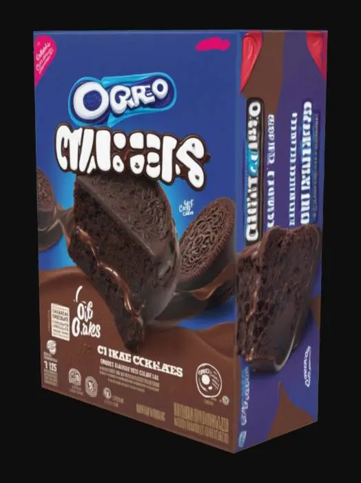 3D model for Oreo Cakesters Packaging