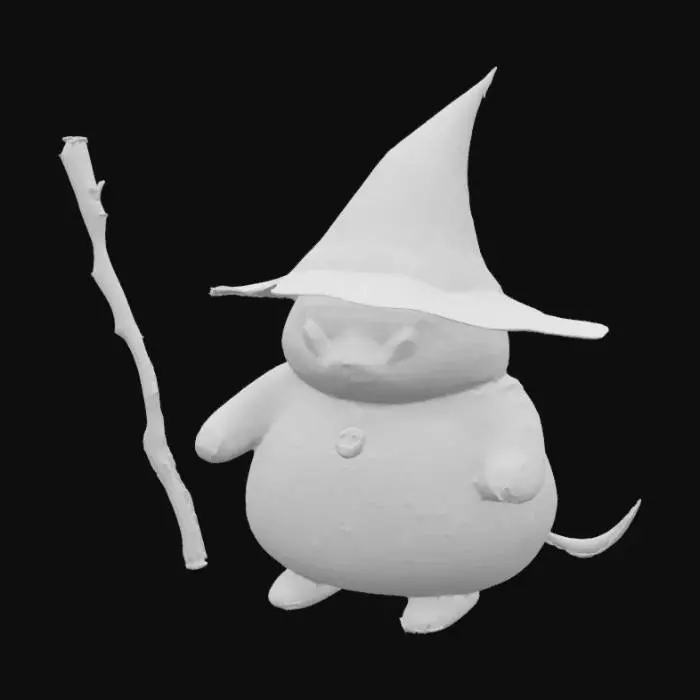 3D model for Feline Mage