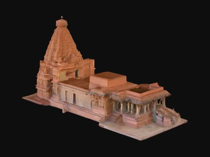 3D model for Brihadeeswarar Temple at Dusk