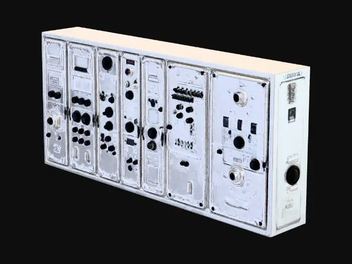 3D model for Looking to create assets for a VR game in realistic style. This game theme is a space station exifil/looter and need modular wall panels with displays, wiring, knobs, buttons etc.
The modular wall panel should allow seamless placement with other panels.
The panel should be twice as tall (8 feet and 1/2 as wide so that mulint panels can be aligned side by side to create a hallway on a space station.