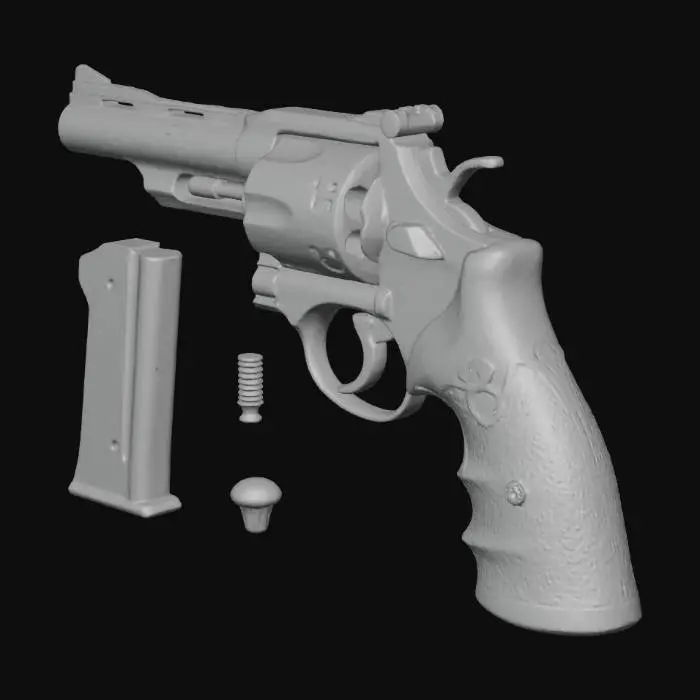 3D model for i will have a revolver ( bitte in einzel teilen muss animation noch rein machen )