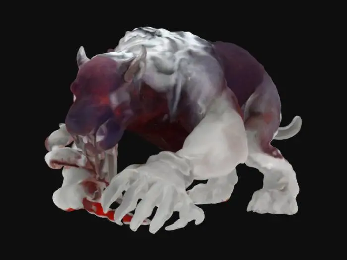 3D model for Fierce White Tiger