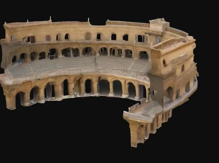 3D model for Gladiators stadium with sandy floors and stadium eating like back when Caesar ruled Rome
