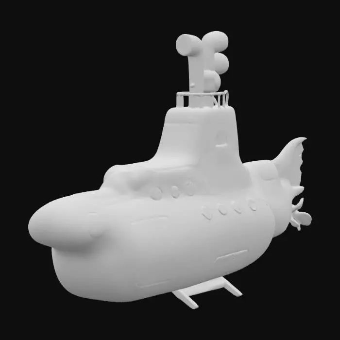 3D model for Yellow Submarine Model