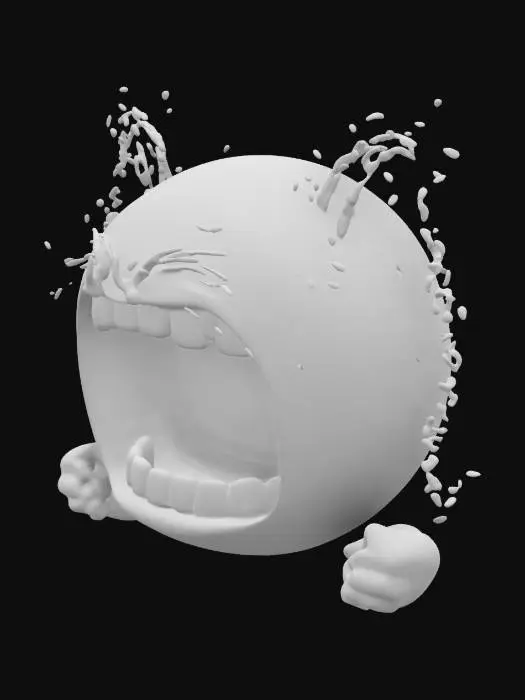 3D model for Crying Emoji Sphere