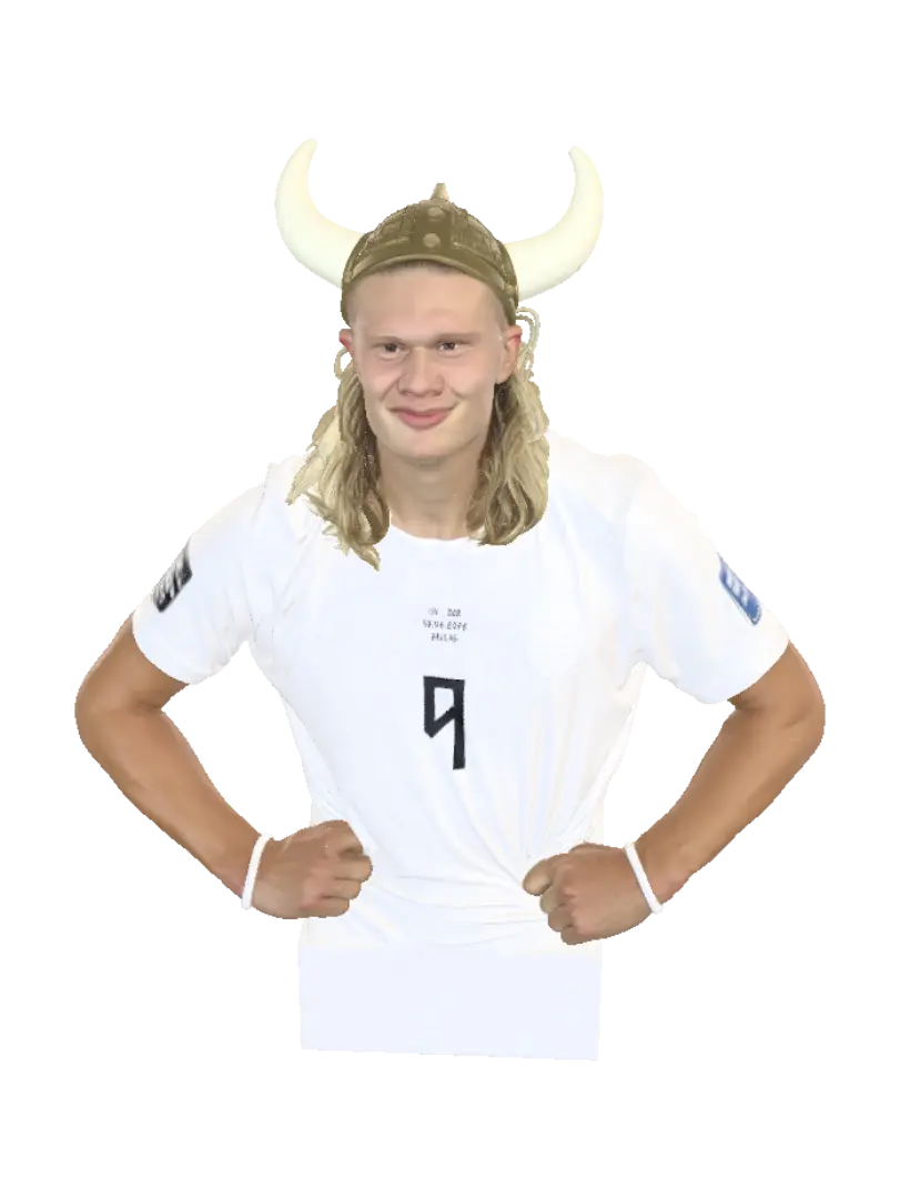 ERLING - Striker 3D model, vytvořený pomocí AI