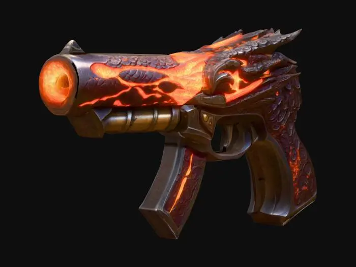 3D model for Blazing Dragonfire Pistol