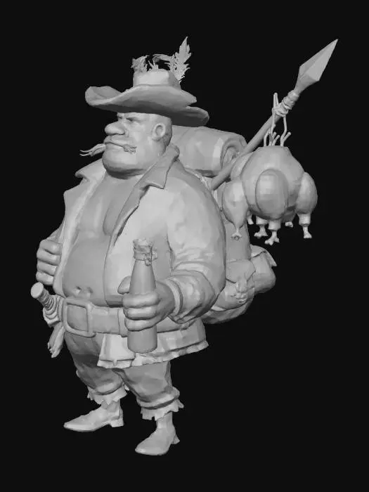 3D model for Adventurous Hunter.