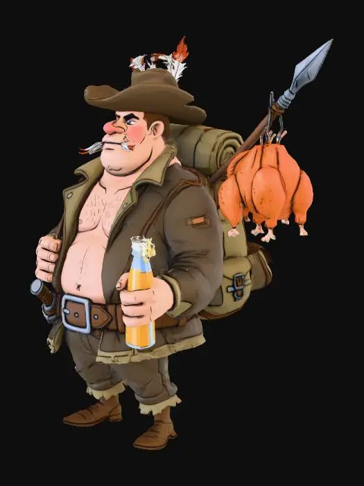 3D model for Adventurous Hunter.