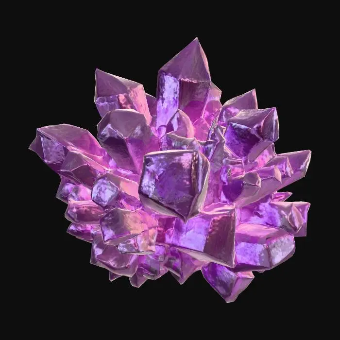 3D model for 💎 Crystal Resource Node Prompt
Stylized 3D glowing crystal cluster with semi-realistic textures. Designed as a rare resource node that can be mined to obtain rare crystals. Physics-aware: shatters when struck, fragments scatter. Provide four consistent multi-view renders (front, back, left, right) for 3D reconstruction.