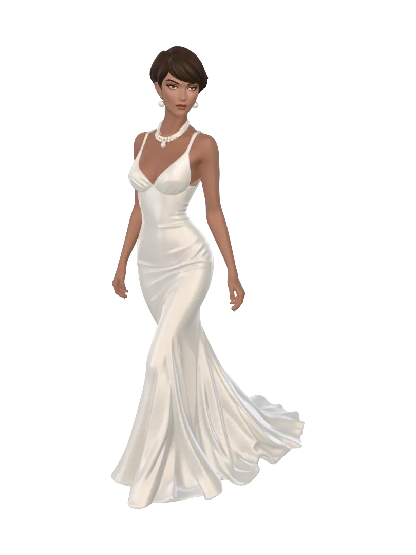 Elegance in White от vilfbrim — создано с помощью генератора 3D Meshy AI, бесплатная загрузка FBX OBJ GLB STL