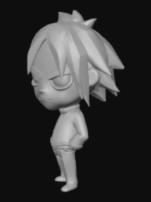 3D model for Gorillaz Cool Chibi Character