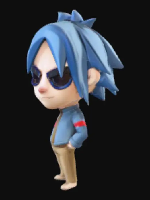 3D model for Gorillaz Cool Chibi Character