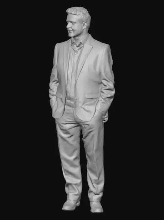3D model for Man in Blue Suit