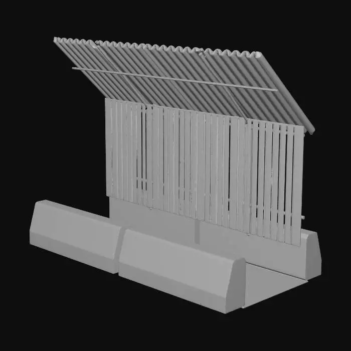 3D model for Sheltered Barrier Design
