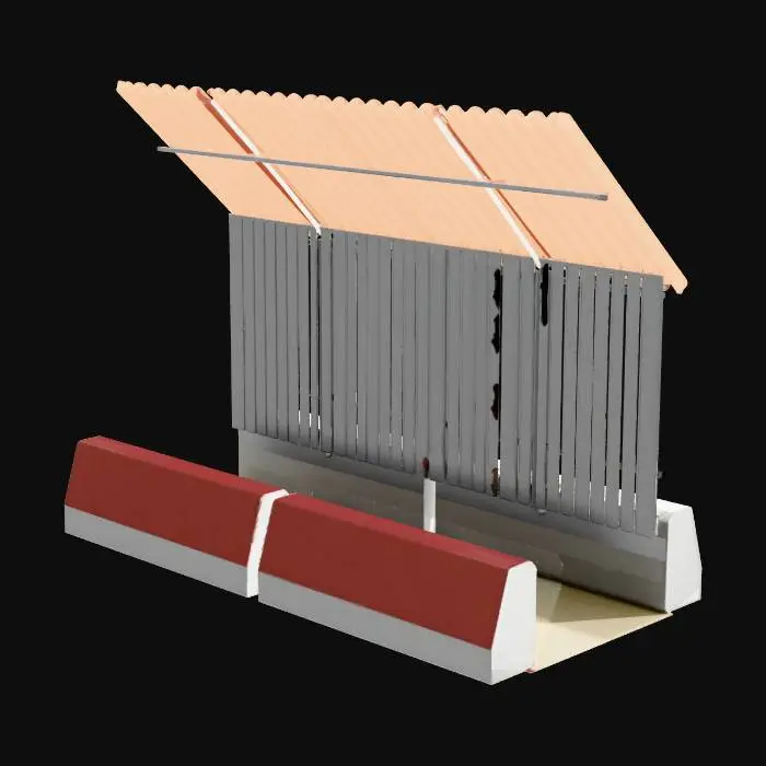 3D model for Sheltered Barrier Design