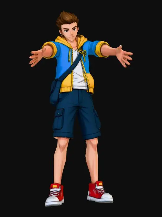 3D model for Animated Adventurer