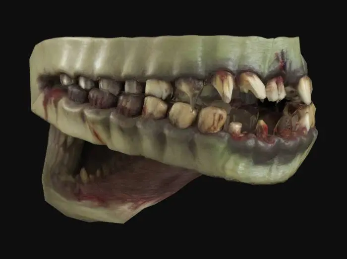 3D model for zombie-teeth