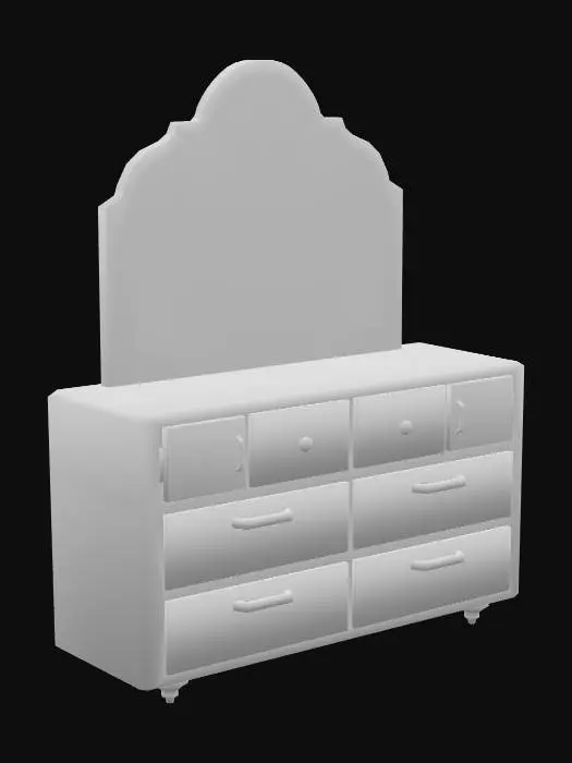 3D model for dresser