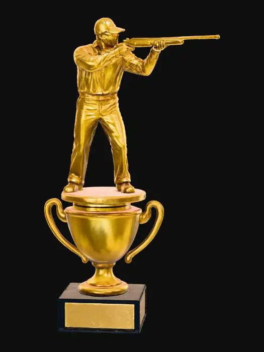 3D model for Golden Marksman Trophy