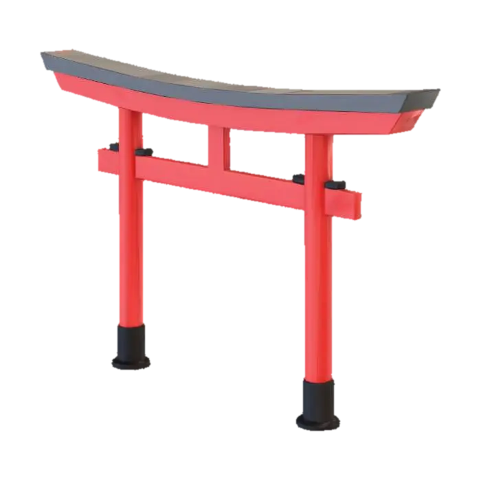 Meshy_AI_Torii_Gate_Illustrati_0115063651_generate 3D model, vytvořený pomocí AI