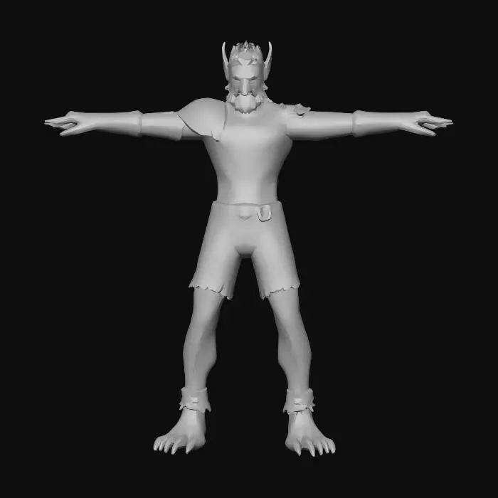 3D model for Orc Warrior Pose