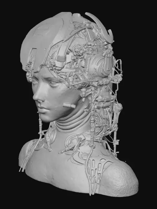 3D model for Cybernetic Elegance, #Thanksgiving#