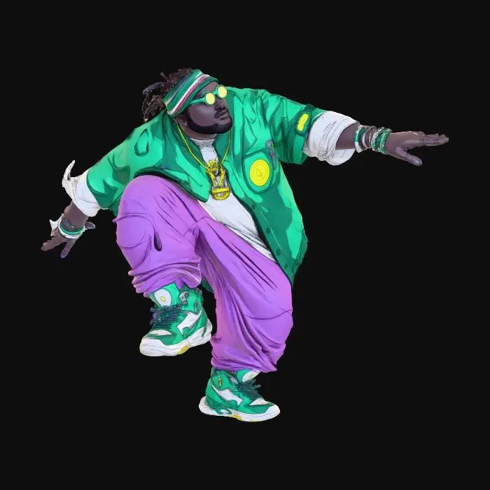 3D model for Hip Hop Vibe, #Thanksgiving#