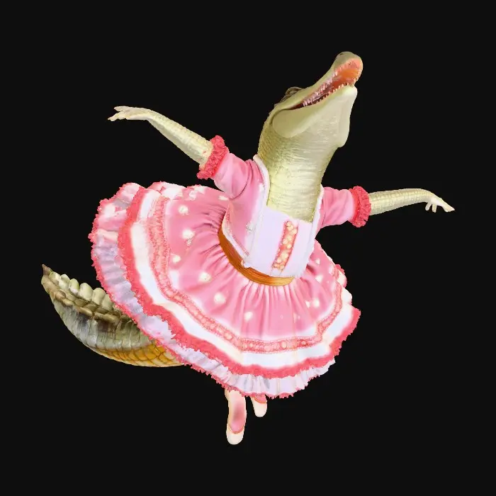 3D model for Desert Ballerina Crocodile