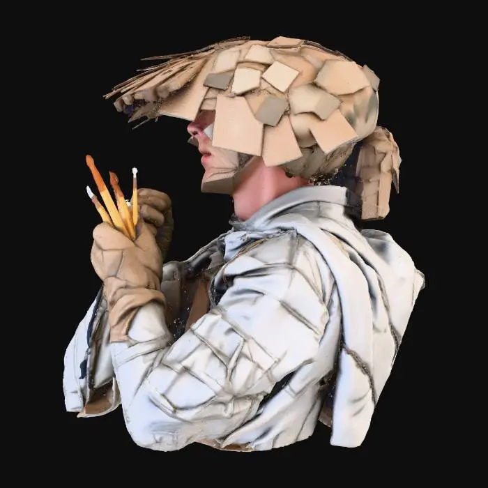 3D model for The Cardboard Artist