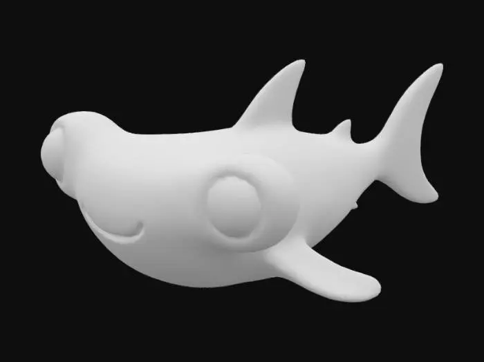 3D model for Smiling Shark Toy