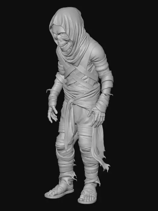3D model for Mummy lowly character