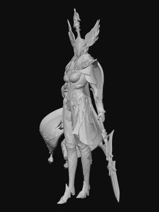 3D model for Warrior of the Valkyrie.