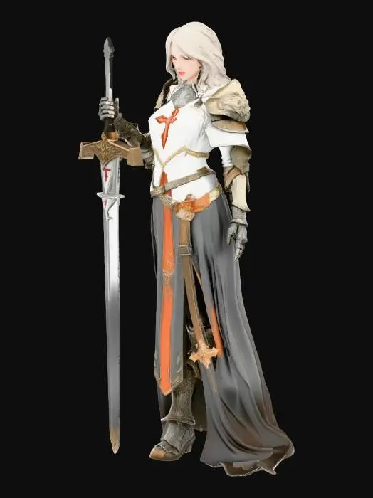 3D model for Meshy_AI_Paladin_of_Light