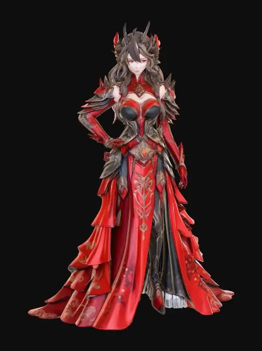 3D model for Dragon Lady