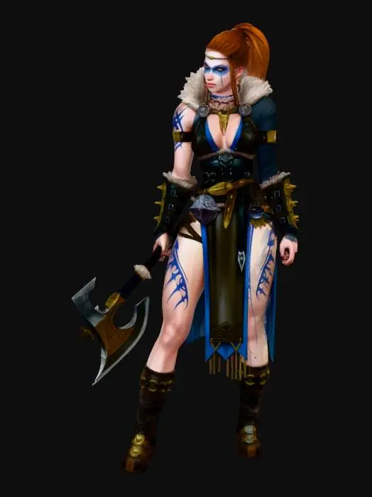 3D model for Viking Warrior