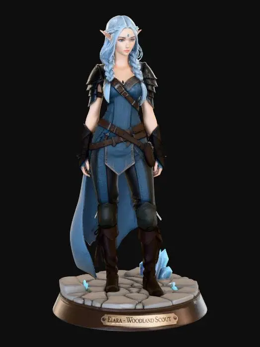 3D model for Elven Sentinel