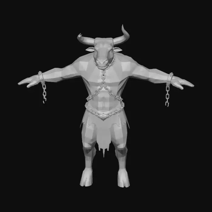 3D model for Minotaur Guardian