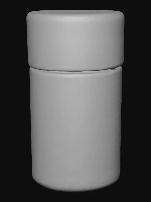 3D model for Crackled Yellow Cylinder