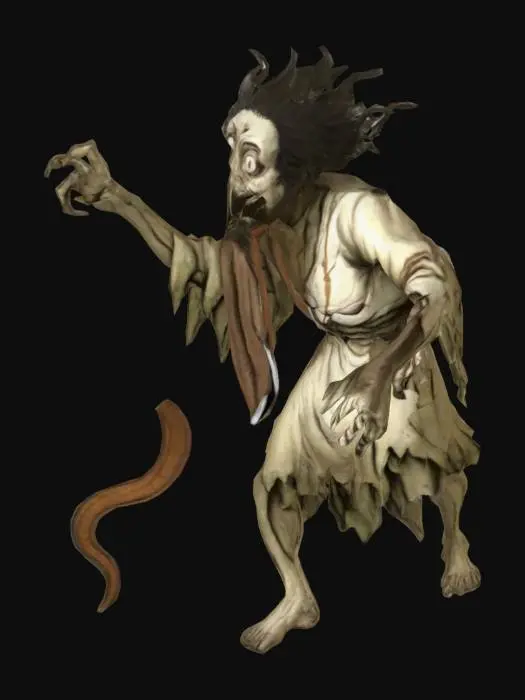 3D model for Yokai With Long Tongue