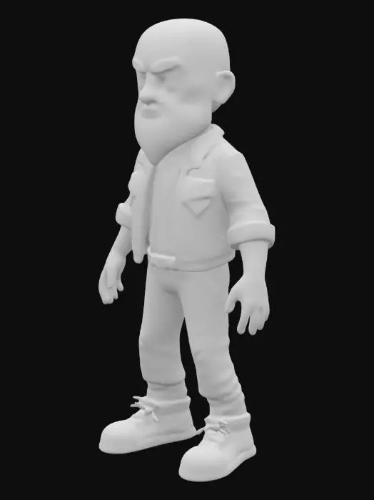 3D model for Tough Guy Toon