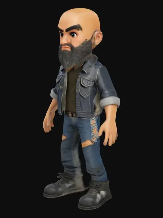 3D model for Tough Guy Toon