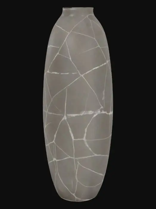 3D model for Realistic 3D model of the “Vase Rustik Concrete” by House Doctor. Tall, rounded vase with a narrow mouth and gently tapered base. Crafted in textured dark gray concrete with a matte, aged finish and subtle white patina. Upper section features soft etched cross-hatch patterns, hand-applied. The surface is slightly rough, with visible brush strokes and artisanal imperfections. Ideal for minimal, Nordic, or Mediterranean interiors. Balanced, natural, and rustic aesthetic with timeless character.