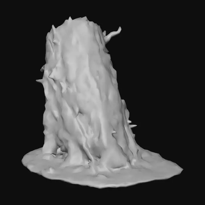 3D model for çürümüş kütük yapar mısın gotik tarzda olsun korku oyunu için