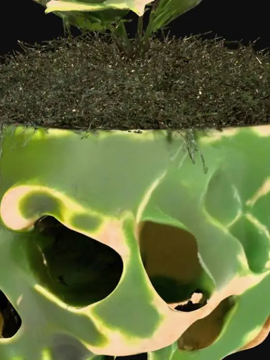 3D model for Skull planter