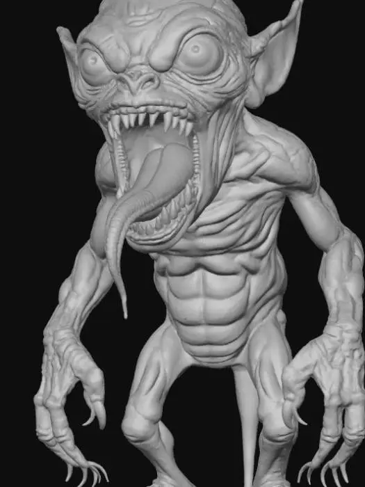 3D model for Creature scary