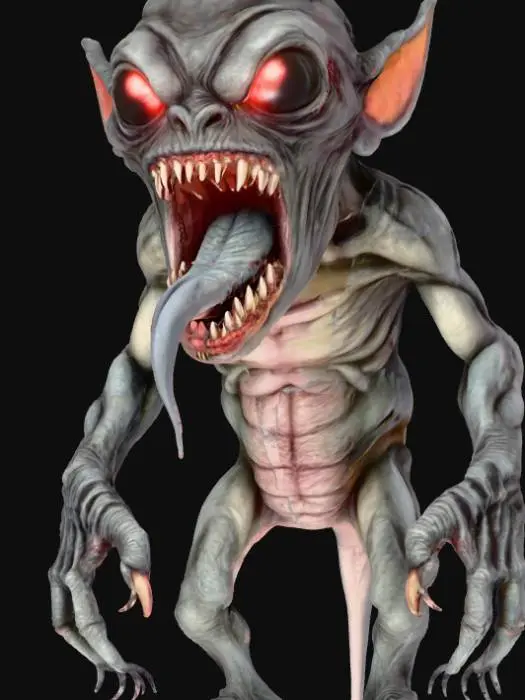 3D model for Creature scary
